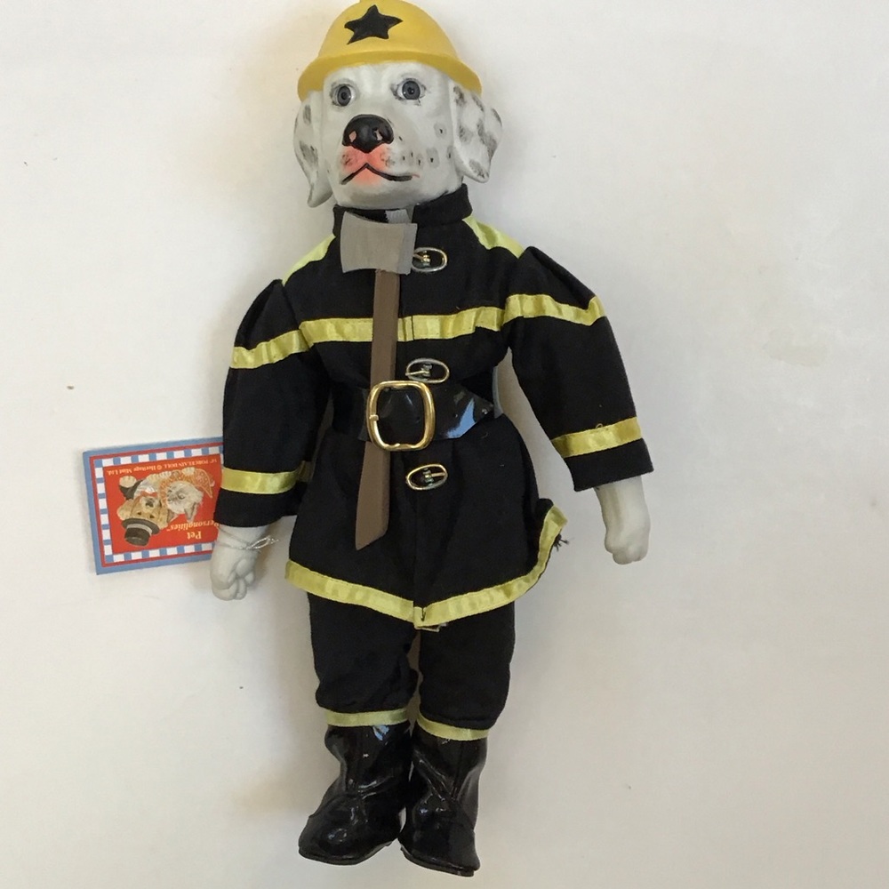 Heritage Mint‎ Vintage 1994 Pet Personalities Dalmatian Firefighter Fireman Doll